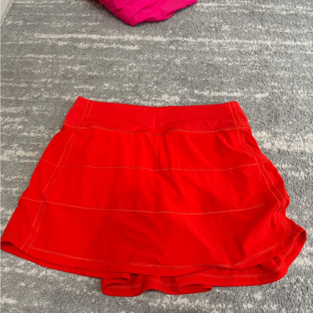 lululemon athletica Red Mini Skirt